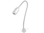 1W 220V White Light LED Flexible Neck Spotlight Table Lamp