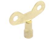 Water Tap Knob Switch Faucet Key Gold Tone 6mm Square Hole