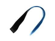 Unique Bargains Cosplay 19 Length Manmade Clip On Hairpiece Wig Ponytail Ornament Black Blue