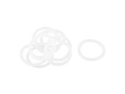 Unique Bargains 10 Pieces White 30mm OD 3mm Thickness Nitrile Rubber O ring Oil Seal Gaskets