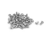 M4x10mm 304 Stainless Steel Hex Socket Countersunk Round Head Screw Bolts 50PCS