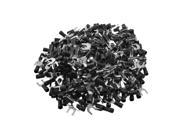 500 Pcs SV3.5 6 AWG 14 12 Black Pre Insulated Fork Terminals Connector