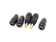 5 Pcs 4.8mm x 1.7mm Male to 5.5mm x 2.5mm Female Plug DC Power Adapter Coupler