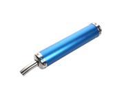 Unique Bargains Universal Blue 20mm Round Bend Outlet Exhaust Muffler 350mm Long for Motorcycle