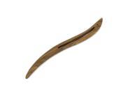 Unique Bargains Woman Hand Carved Wooden Hair Pin Hairstick Brown