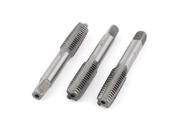 Unique Bargains 3 Pcs Round Shank 9mm Threaded Straight Flutes Hand Plug Taper Taps