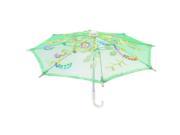Unique Bargains Green Embroider Flower Pattern Foldable Mini Lace Children Umbrella Parasol for Child