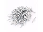 Unique Bargains 100Pcs 4.8mm 3 16 Aluminium Large Flange Open End Blind Pop Rivet