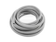 12mmx16mm Dia Flexible Bellows Cable Conduit Corrugated Wire Tube Tubing 8m Gray