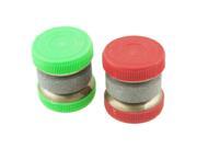 Unique Bargains 2 Pcs Red Green Grit Lapped Whetstone Abrader Sharpener Tool