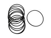 Unique Bargains 10 Pcs Metric 65mm OD 2.5mm Thick Industrial Rubber O Ring Seal Black