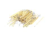 Unique Bargains 100 Pcs PL75 E2 1.3mm Convex Tip 33mm Length Spring Testing Probes Pin