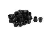 Unique Bargains 30pcs 12mm Rubber Antislip Table Chair Furniture Foot Cover Floor Protectors