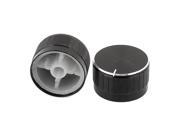 2pcs Metal Shell Potentiometer Pot Rotary Control Knob for 6mm Dia Shaft