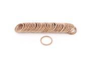 Unique Bargains 50Pcs 16mm Inner Dia 1.5mm Thickness Copper Flat Washer Gasket Spacer Fasteners