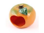 Unique Bargains Resin Orange Shaped Portable Cute Washable Hamster House Multicolour
