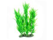 15.3 Height Green Plastic Artificial Plant Decor for Aquarium Fish Tank