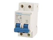 ON OFF Safety Switch 2 Poles Miniature Circuit Breaker