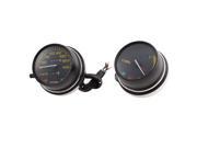 DC 12V Dual Analog Motorbike Odometer Speedometer Fuel Oil Gauge for XS125 3