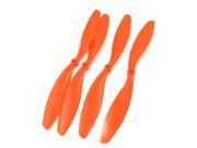 Unique Bargains 4Pcs 10 x 4.5R Two Blades CW CCW Propellers w Adapter Rings for 4 axis Plane