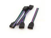 5PCS 4pin Male Cable Connector Adapter 10cm for SMD 5050 3528 RGB LED Strip