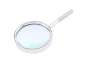 Unique Bargains Metal Frame 65mm Lens 6X Handy Magnifier Reading Magnifying Glass Jewelry Loupe