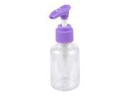 Unique Bargains 50ml Purple Water Lotion Shampoo Plastic Hand Press Bottle 4.1 Height