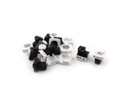 10Pcs AC 250V 10A SPST 2 Position ON OFF Panel Wall Mount Switch