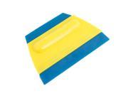 Unique Bargains Car Auto Blue Yellow Ladder Shaped Plastic Window Scraping Blade Cleaner