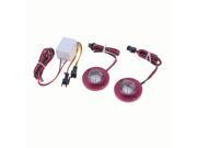 Unique Bargains Motorcycle Red LED Eagle Eye Fog Light Driving Lamp 2 Pcs