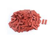 Unique Bargains 500pcs 8mm Dia 50mm Long Polyolefin 2 1 Heat Shrink Tubing Wire Wrap Sleeve Red