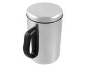 Unique Bargains Home Drink Container 500ml Tea Cup w Black Plastic Handle