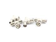 Unique Bargains 4 x BNC Male to 2 BNC Female Coaxial T Connector Splitter Adapter Silver Tone