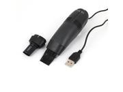 Unique Bargains Black Plastic Housing USB Mini Vacuum Cleaner for PC Laptop Keyboard