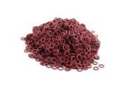 Unique Bargains 5200pcs 8mmx12mmx1mm Red Flat Insulating Fiber Washer Gasket for M8 Screw