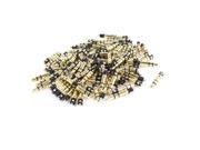 100 Pcs Gold Tone 3 Pole Stereo Audio Male Connector Solder 3.5mm Plug