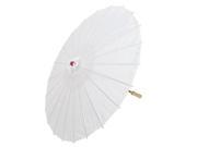 Japanese Asian Traditional Manually Bamboo Dancing Umbrella Parasol 78cm White
