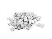 5 64 Wire Rope Aluminum Sleeves Clip Fittings Loop Sleeve Cable Crimps 100pcs