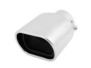 2.3 Inlet Dia Stainless Steel Exhaust Muffler Tail Pipe Tip Silver Tone for Car