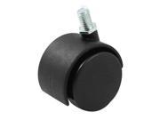 Unique Bargains 8mm Thread Dia 2 Wheel Rotatable Caster Black for office Chair