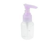 Travel Compact Purple Clear Cosmetics Cream Press Container Bottle