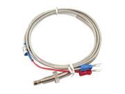 Unique Bargains 1M Length Screw Type Insulation Thermocouple Probe Sensor