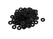 100 Pcs M3x8mmx1mm Plastic Round Flat Washer Gasket Seal Ring Black 100 Pcs M3x8mmx1mm Plastic Round Flat Washer Gasket Seal Ring Black