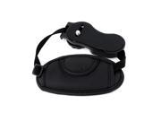 Unique Bargains Digital DSLR SLR Camera Handy Faux Leather Wrist Strap Belt Hand Grip Black