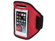 Sports Running Jogging Gym Armband Case Cover Holder Red for iPhone 5 5C 5S