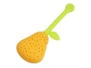 Home Silicone Perforated Pear Shaped Strainer Filter Tea Infuser
