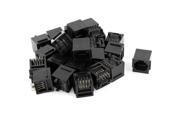 25pcs Push In Type RJ45 8P8C 8 Round Pins 2mm Pitch Network Modular Connector