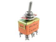 AC 250V 15A Amps ON ON 2 Position 2P2T DPDT 6 Screw Terminals Toggle Switch