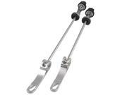 Pair Silver Tone Bike Bicycle Wheel Quick Release Binder Bolt Clip