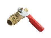 Unique Bargains 15mm Male Thread Connecting Fitting Single Lever Handle Ball Valve